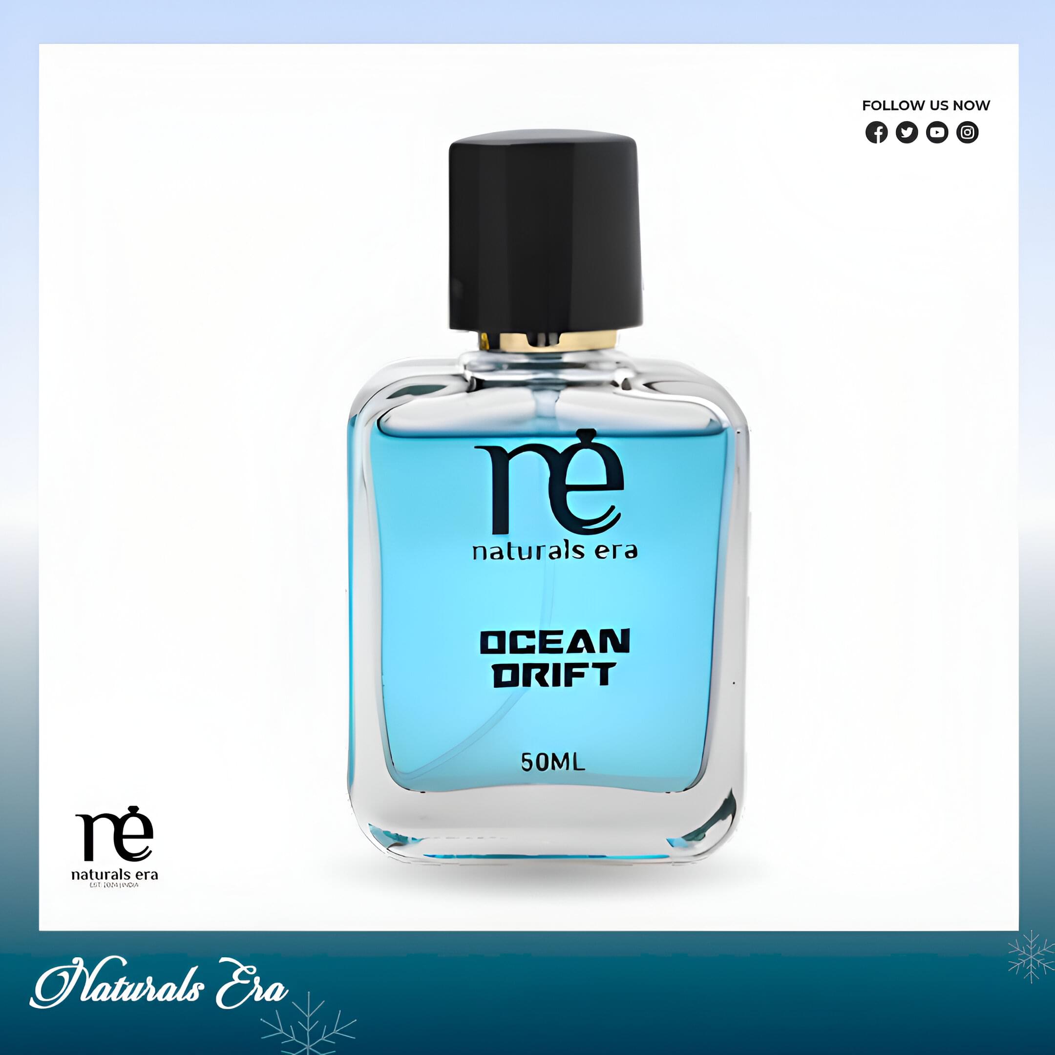 Ocean Drift Unisex Fragrance Bottle – 50ml with elegant design
